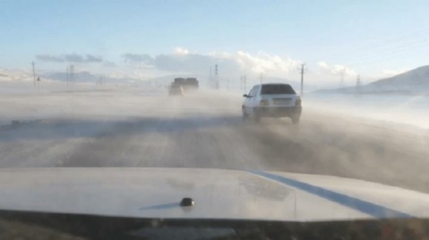 فیلم/ کولاک شدید در جاده‌های بروجنِ چهارمحال‌وبختیاری