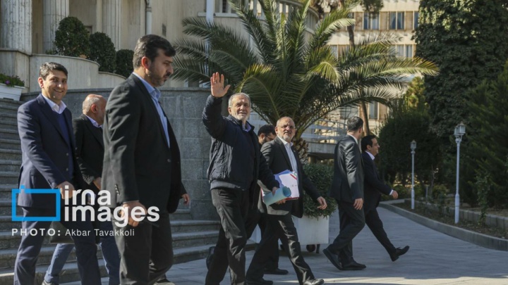 گزارش تصویری/ اعضای هیأت دولت در جمع خبرنگاران