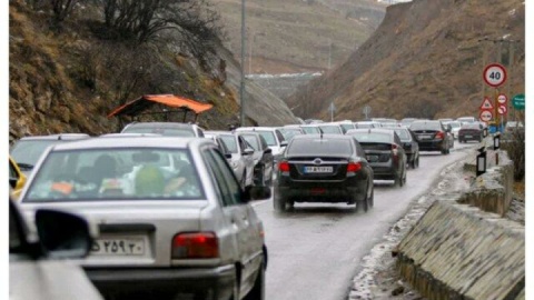 وضعیت جاده‌ها| ترافیک سنگین در محورهای فیروزکوه، چالوس و هراز