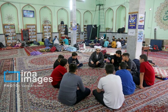 مراسم معنوی اعتکاف در مساجد بجنورد