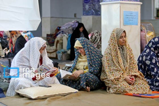 مراسم معنوی اعتکاف در مساجد بجنورد