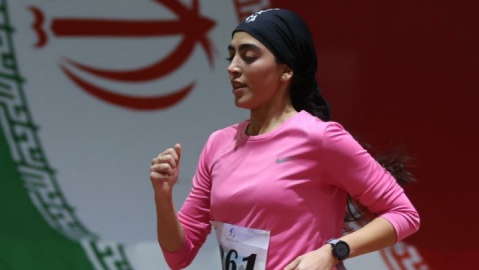 گزارش تصویری/ مسابقات دوومیدانی زنان داخل سالن قهرمانی کشور