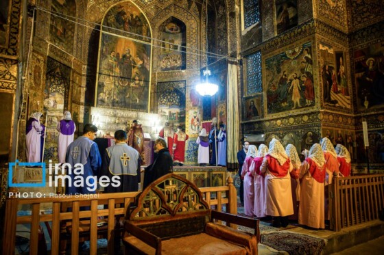 مراسم «تقدس آب و عشای ربانی» در کلیسای بیت اللحم اصفهان
