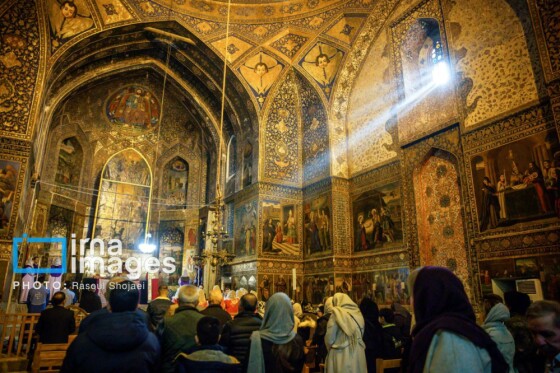مراسم «تقدس آب و عشای ربانی» در کلیسای بیت اللحم اصفهان