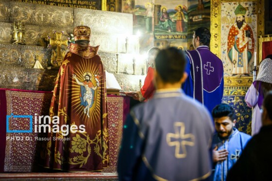 مراسم «تقدس آب و عشای ربانی» در کلیسای بیت اللحم اصفهان