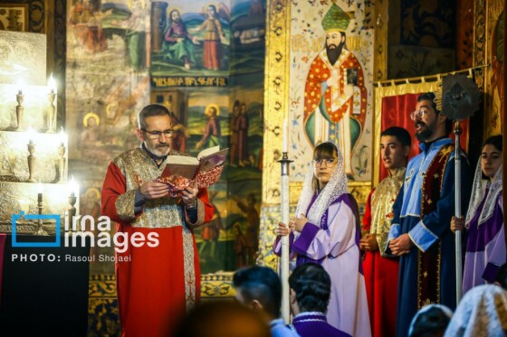 مراسم «تقدس آب و عشای ربانی» در کلیسای بیت اللحم اصفهان