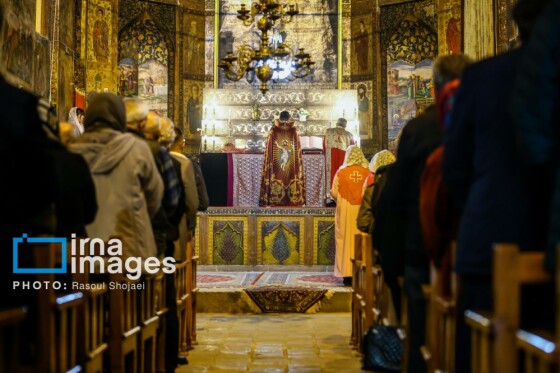 مراسم «تقدس آب و عشای ربانی» در کلیسای بیت اللحم اصفهان
