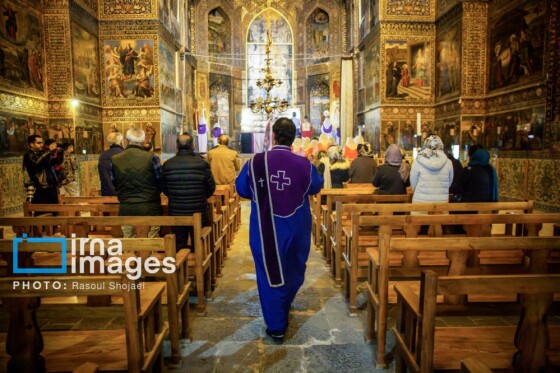 مراسم «تقدس آب و عشای ربانی» در کلیسای بیت اللحم اصفهان