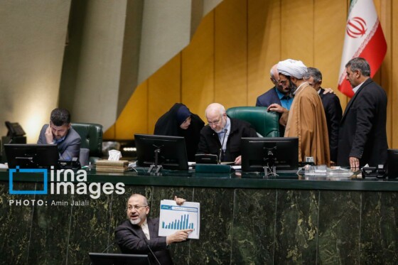 حضور وزیر اقتصاد در جلسه علنی مجلس شورای اسلامی