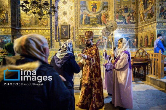 مراسم «تقدس آب و عشای ربانی» در کلیسای بیت اللحم اصفهان