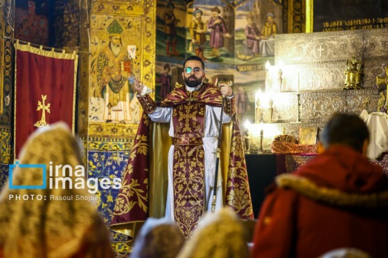 مراسم «تقدس آب و عشای ربانی» در کلیسای بیت اللحم اصفهان