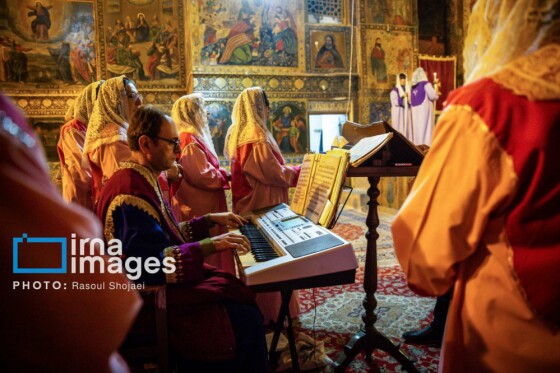 مراسم «تقدس آب و عشای ربانی» در کلیسای بیت اللحم اصفهان
