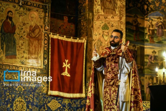 مراسم «تقدس آب و عشای ربانی» در کلیسای بیت اللحم اصفهان
