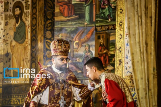 مراسم «تقدس آب و عشای ربانی» در کلیسای بیت اللحم اصفهان