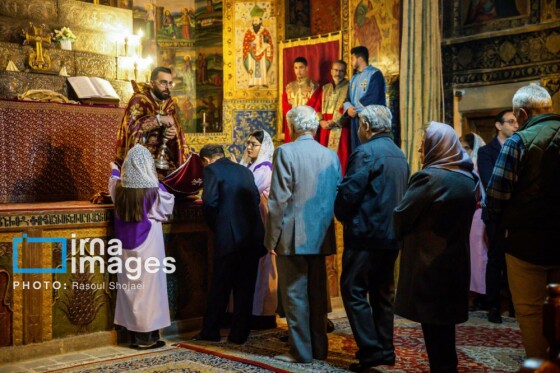 مراسم «تقدس آب و عشای ربانی» در کلیسای بیت اللحم اصفهان