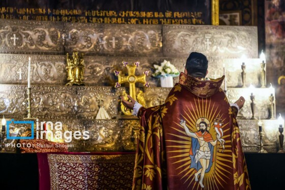 مراسم «تقدس آب و عشای ربانی» در کلیسای بیت اللحم اصفهان