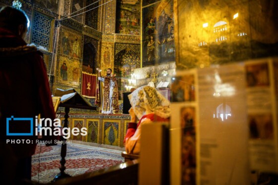 مراسم «تقدس آب و عشای ربانی» در کلیسای بیت اللحم اصفهان