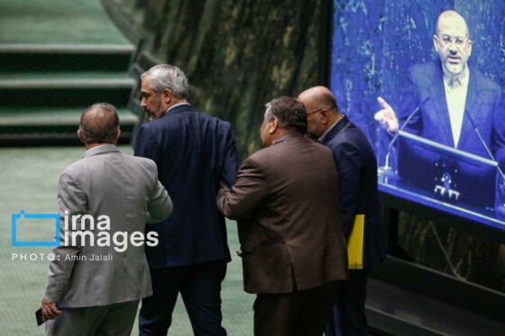 حضور وزیر اقتصاد در جلسه علنی مجلس شورای اسلامی