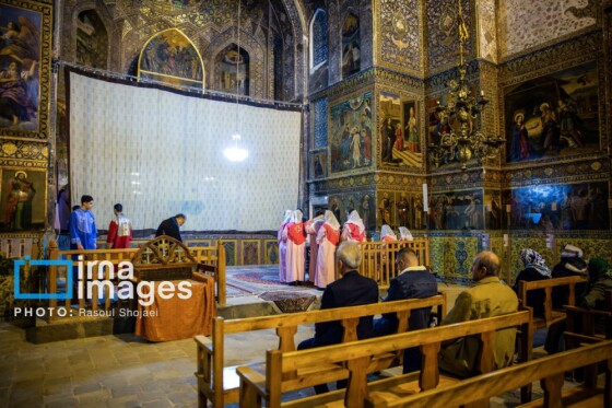 مراسم «تقدس آب و عشای ربانی» در کلیسای بیت اللحم اصفهان