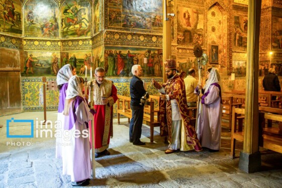 مراسم «تقدس آب و عشای ربانی» در کلیسای بیت اللحم اصفهان