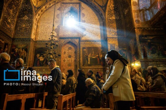 مراسم «تقدس آب و عشای ربانی» در کلیسای بیت اللحم اصفهان