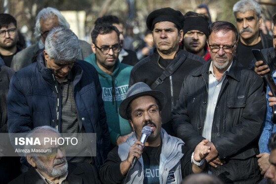 مراسم تشییع پیکر «سعید پیردوست»