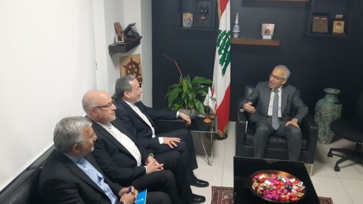 دیدار وزیر امور خارجه با وزیر اقتصاد لبنان