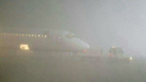 تعلیق پروازهای فرودگاه تبریز به دلیل نبود دید