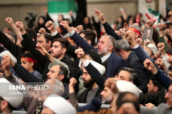 دیدار مردم قم با رهبر انقلاب