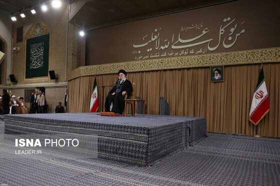 دیدار مردم قم با رهبر انقلاب