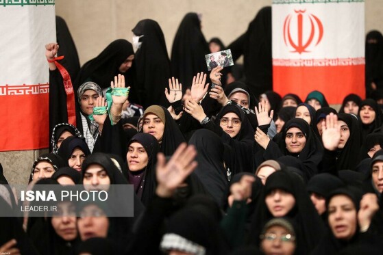 دیدار مردم قم با رهبر انقلاب