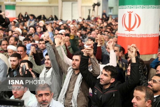 دیدار مردم قم با رهبر انقلاب