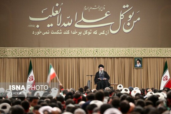 دیدار مردم قم با رهبر انقلاب