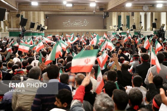 دیدار مردم قم با رهبر انقلاب