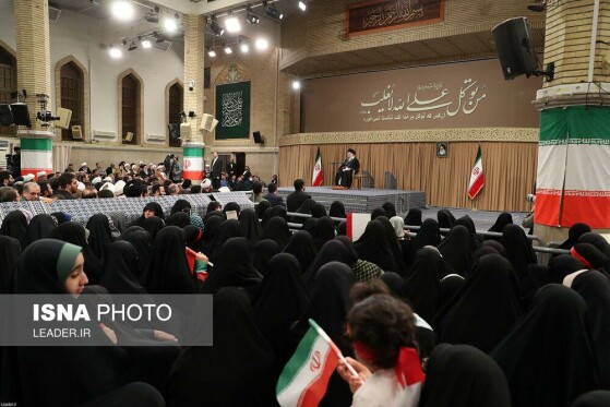 دیدار مردم قم با رهبر انقلاب