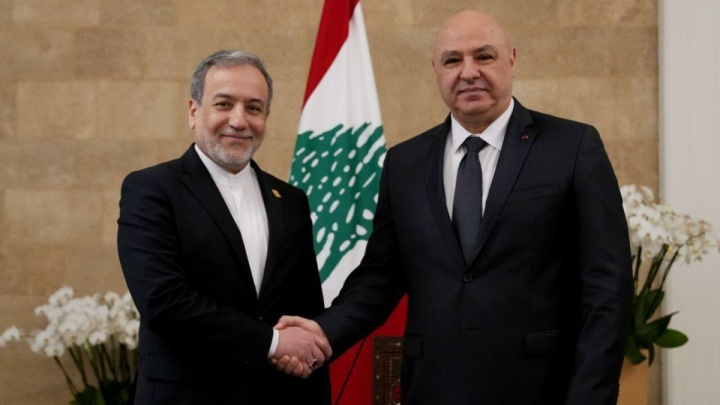 دیدار وزیر امور خارجه با رئیس جمهور لبنان