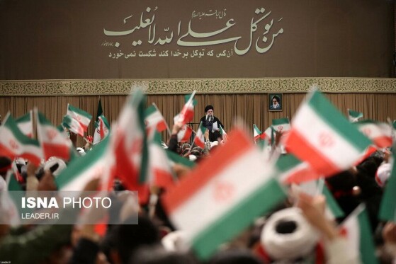 دیدار مردم قم با رهبر انقلاب