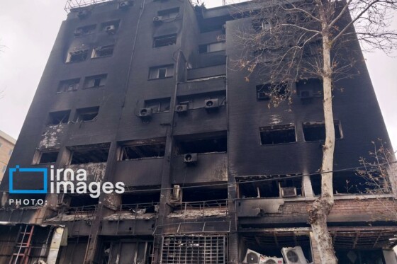 تخریب و آتش سوزی اماکن عمومی رشت