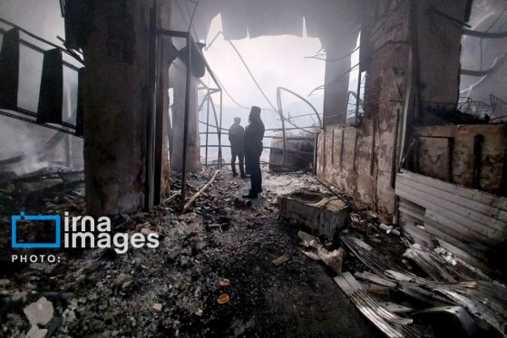 تخریب و آتش سوزی اماکن عمومی رشت