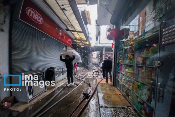 تخریب و آتش سوزی اماکن عمومی رشت