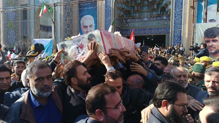 فیلم/ پیکر مطهر شهید امنیت «احد زرنگی‌پور» در کرمان تشییع شد