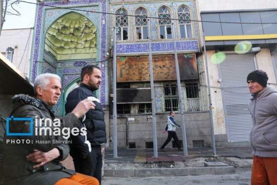 تخریب اموال عمومی در تهران