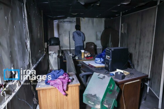 تخریب اموال عمومی در تهران