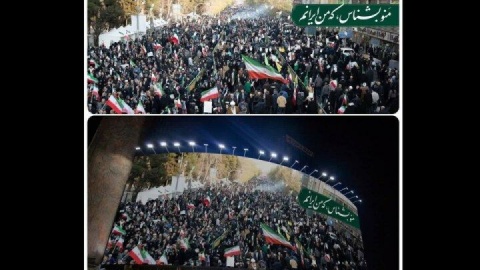 نمایش اتحاد مقدس در دیوارنگاره میدان ولیعصر (عج)