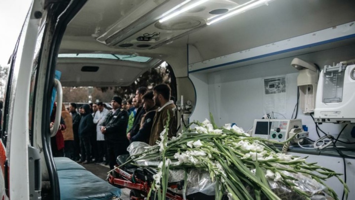 تشییع پیکر مطهر شهید مقاومت ملی در قزوین