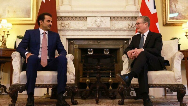 سران انگلیس و قطر درباره ایران گفت‌وگو کردند