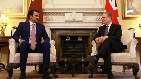 سران انگلیس و قطر درباره ایران گفت‌وگو کردند