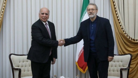 دیدار وزیر خارجه عراق با لاریجانی