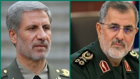 فیلم/ دیدار فرماندهان کل ارتش و سپاه پاسداران در آستانه روز پاسدار