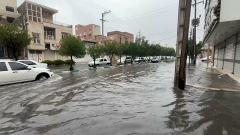 فیلم / آبگرفتگی شدید در خیابان‌های اهواز